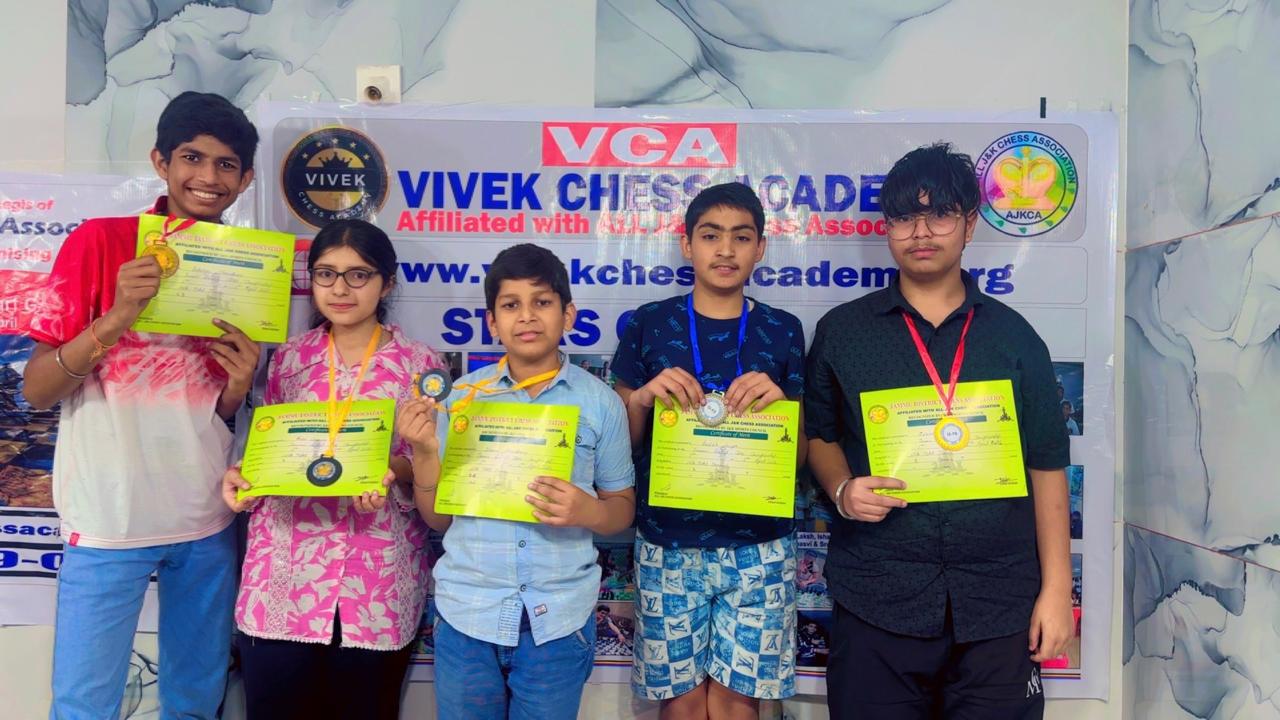 VCA excels in Jammu District Chess meet 